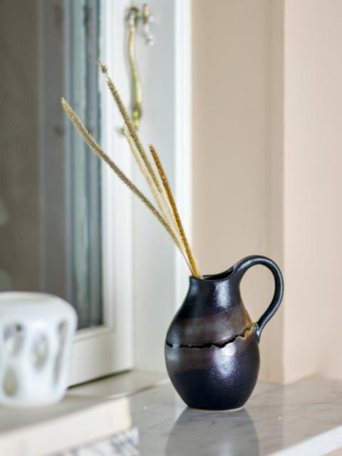 Alvena Vase, Marron, Grès