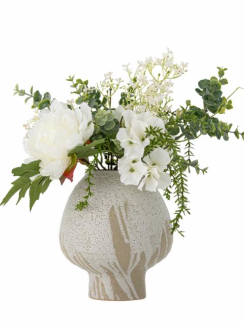 Lustre Bouquet, White, Artificial Flowers