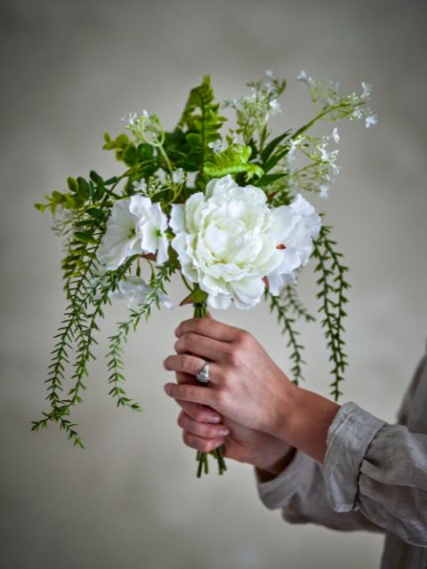 Lustre Bouquet, Blanc, Fleurs artificielles