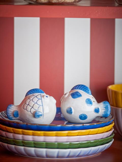 Fugu Salt & Pebersæt, Blå, Stentøj