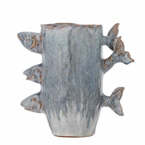 Tace Vase, Blue, Stoneware
