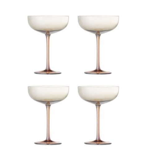 Aston Cocktailglas, Bronze, Glas