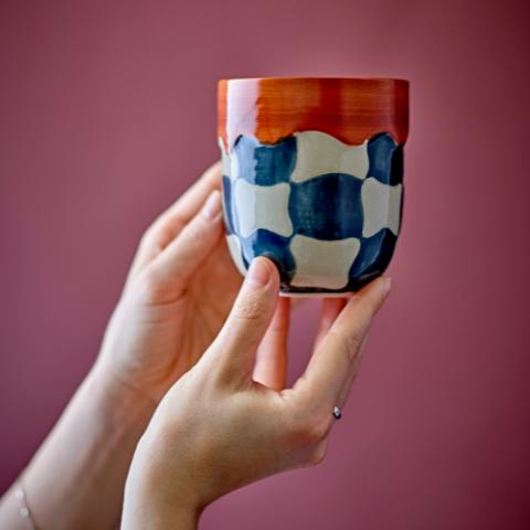 Check Tasse, Multicolore, Grès