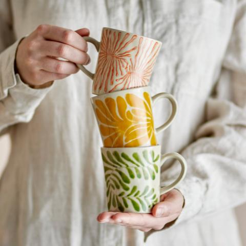 Fauni Tasse, Multicolore, Grès