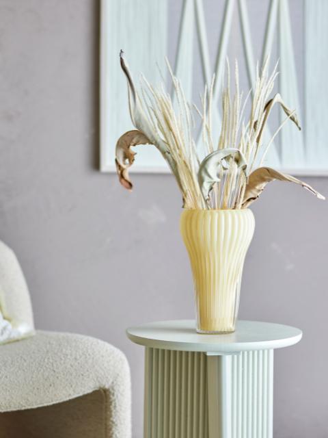Averie Vase, Yellow, Glass