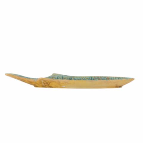 Hadden Serving Plate, Green, Stoneware