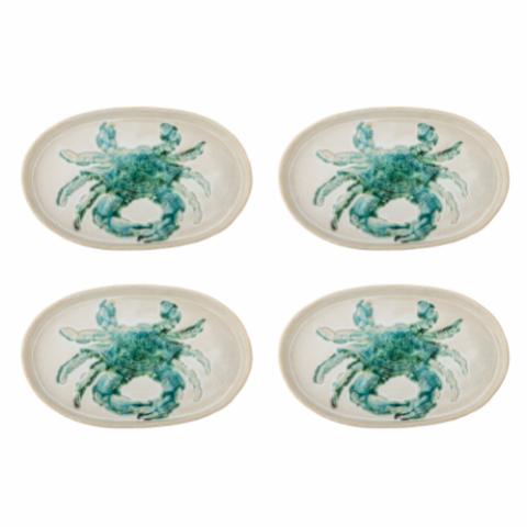 Hadden Plate, Green, Stoneware