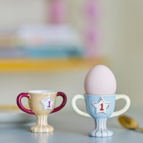 Trophy Egg Cup, Multi, Stoneware
