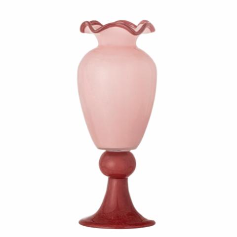 Frills Vase, Rose, Glass