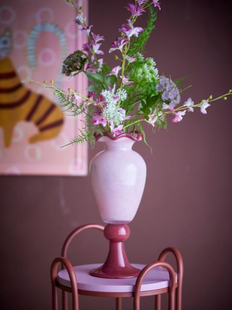 Frills Vase, Rose, Glass