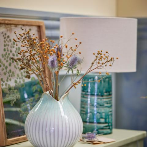 Skylar Vase, Green, Stoneware