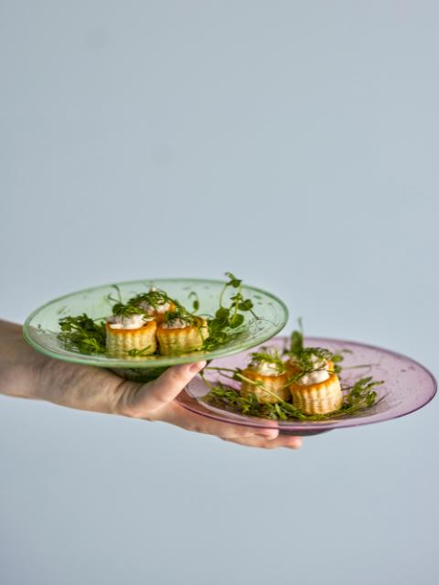 Sunil Plate, Green, Glass