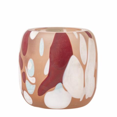 Karan Votive, Rose, Recycled Glass