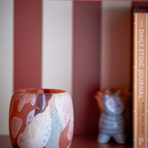 Karan Photophore, Rose, Verre recyclé