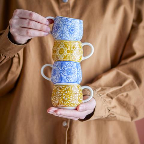 Milton Tasse à expresso, Multicolore, Grès