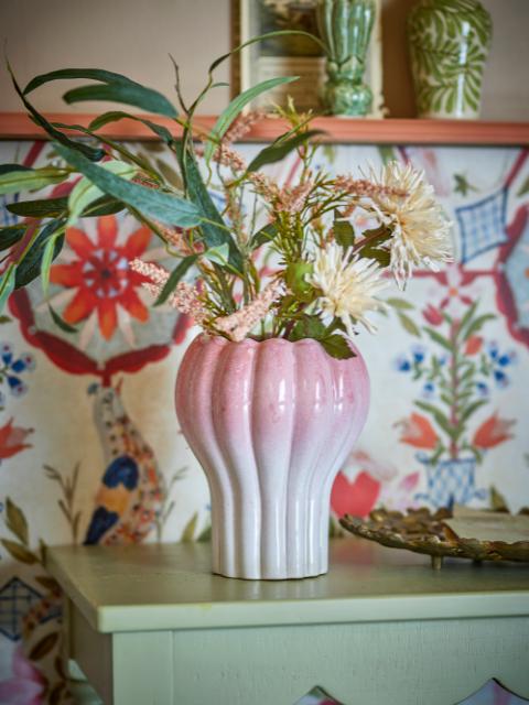Kyla Pot de fleurs, Rose, Grès