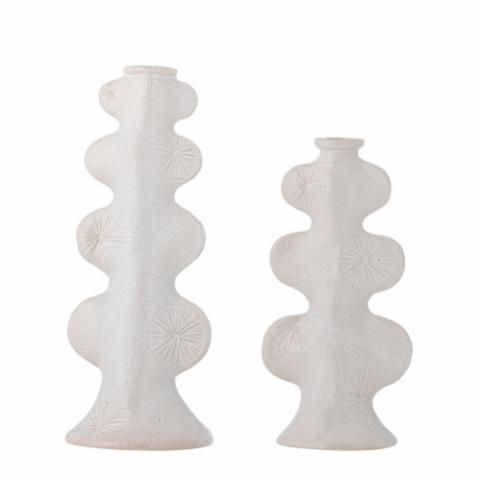 Cason Candle Holder, White, Stoneware