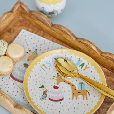 Celebrate Assiette, Jaune, Grès