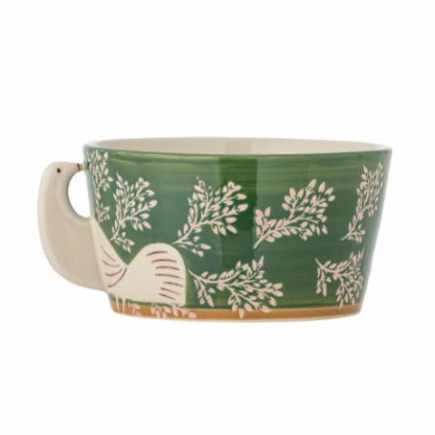 Hezha Schale, Grün, Steingut