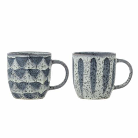 Ramie Mug, Grey, Stoneware