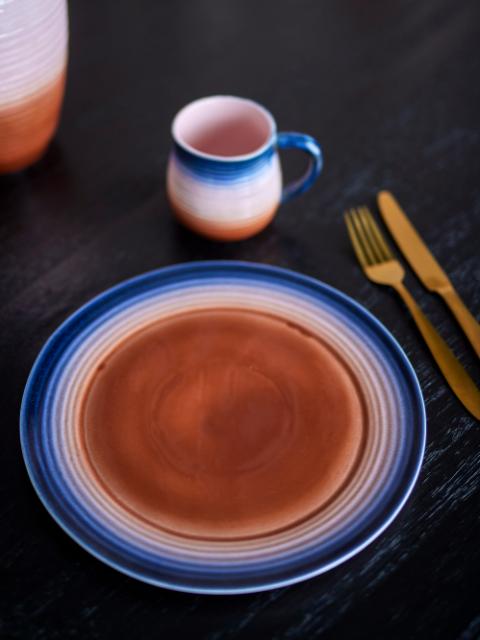 Tatum Tallerken, Multifarvet, Stentøj