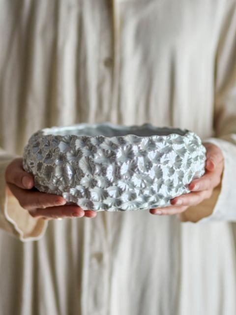 Lowen Bowl, White, Stoneware