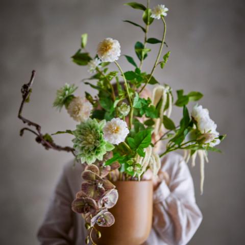 Rise Bouquet, Blanc, Fleurs artificielles