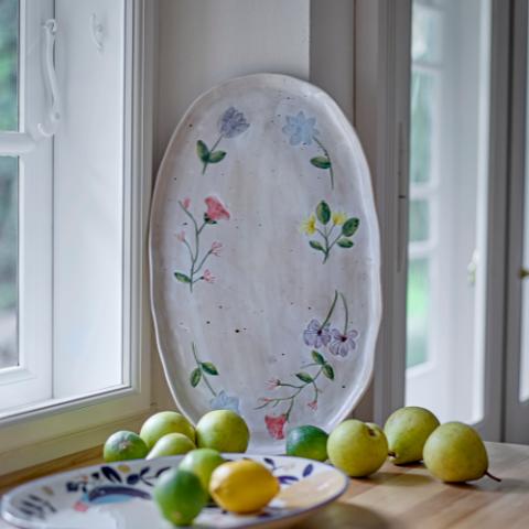 Camilla Assiette de service, Multicolore, Grès