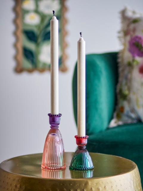 Shilo Candle Holder, Multi, Glass