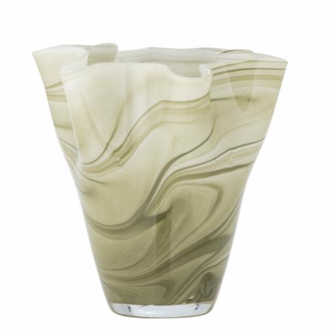 Toryn Vase, Grøn, Glas