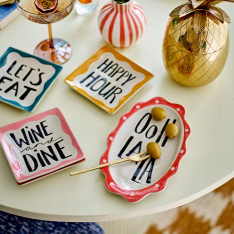 Soline Assiette de service, Multicolore, Grès