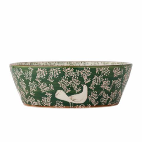 Hezha Schale, Grün, Steingut