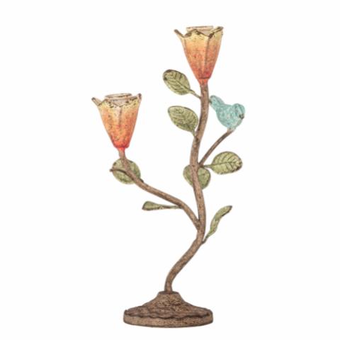 Zaina Candle Holder, Multi, Metal