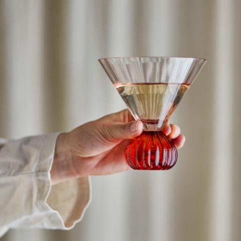 Taurin Cocktail Glass, Rose, Glass