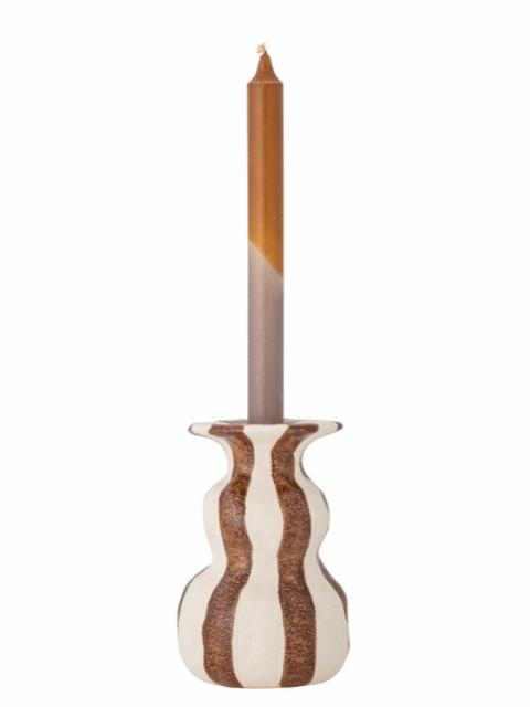 Byron Kerzenhalter, Braun, Steingut