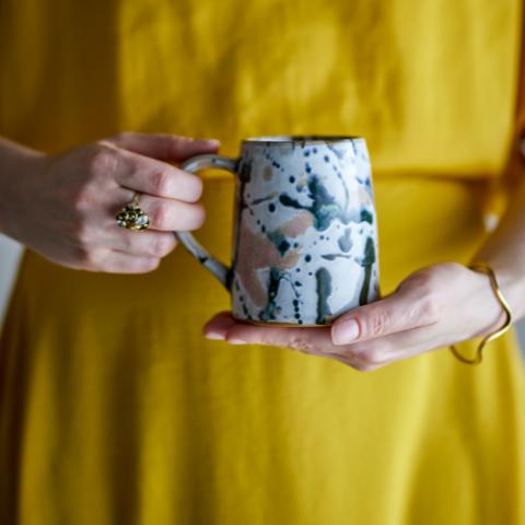 Winnie Mug, Multicolore, Grès