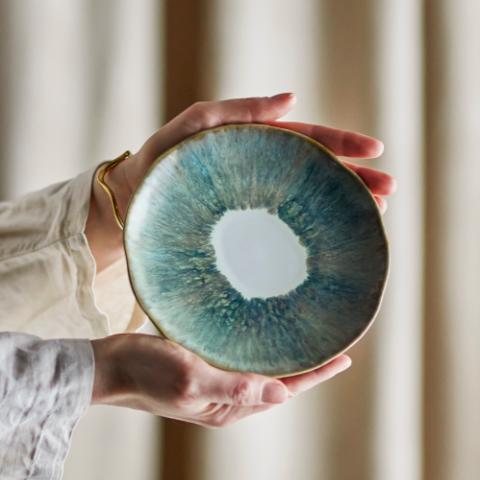 Imogen Tallerken, Multifarvet, Stentøj