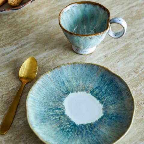 Imogen Assiette, Multicolore, Grès