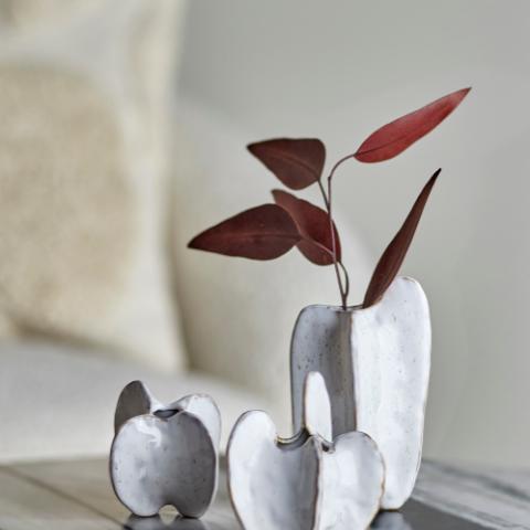 Jayce Vase, Blanc, Grès