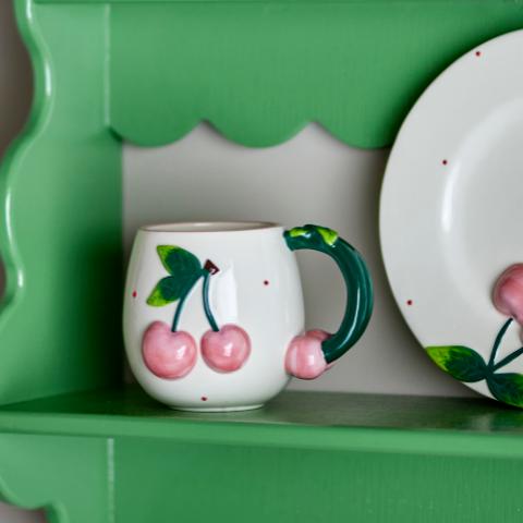 Berrie Mug, Rose, Grès