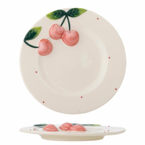 Berrie Plate, Rose, Stoneware