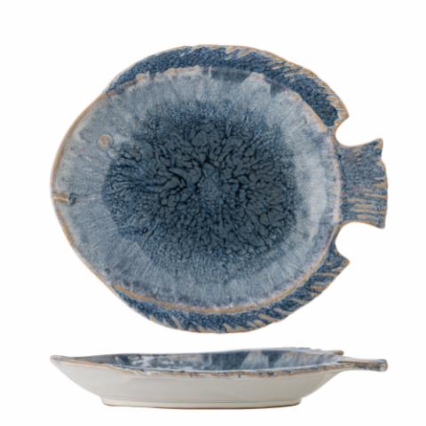Fae Serving Plate, Blue, Stoneware