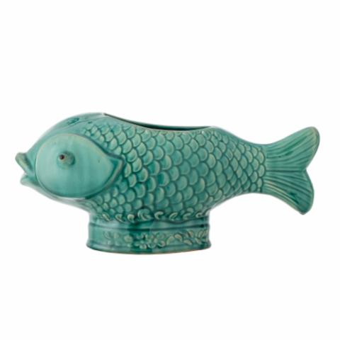 Hiro Flowerpot, Green, Stoneware