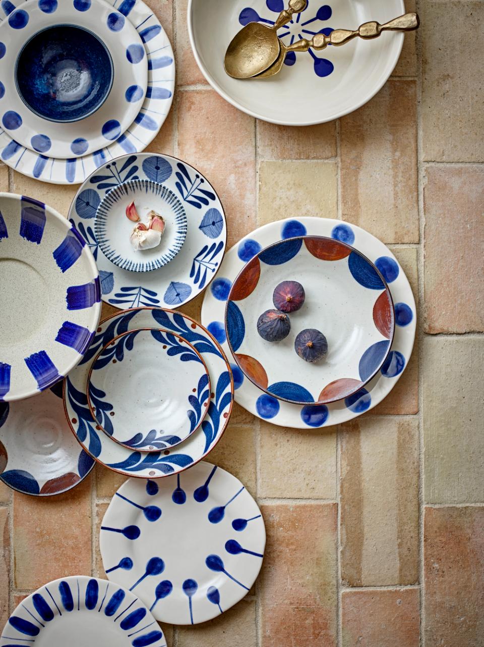 Shakti Schale, Blau, Steingut