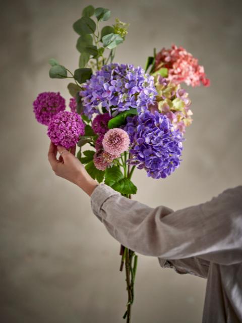 Edge Buket, Lilla, Kunstige Blomster