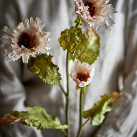 Chrysantemum Tige, Blanc, Fleurs artificielles