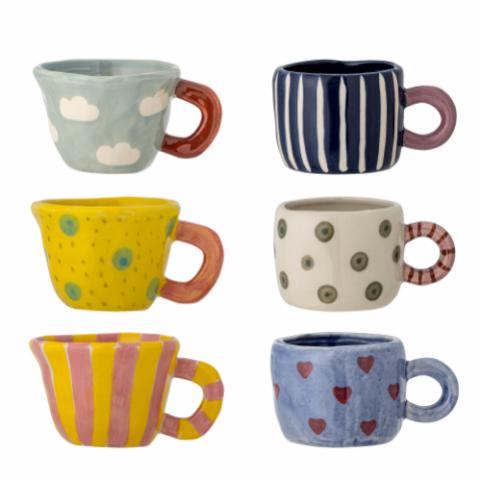 Nini Cup, Multipack, Blue, Stoneware