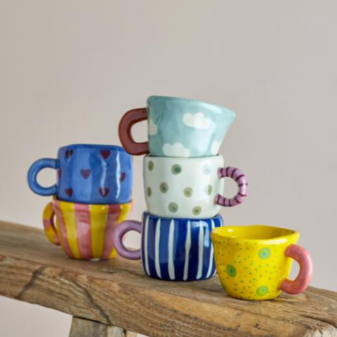Nini Tasse, Lot de plusieurs, Multicolore, Grès