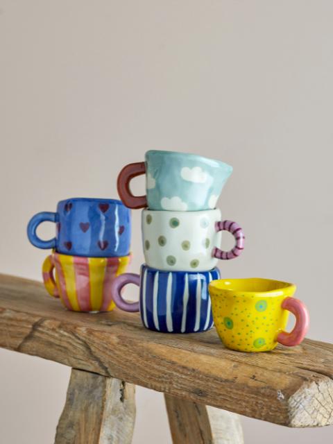 Nini Cup, Multipack, Blue, Stoneware