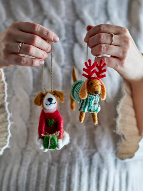 Monty Ornament, Multi, Wool